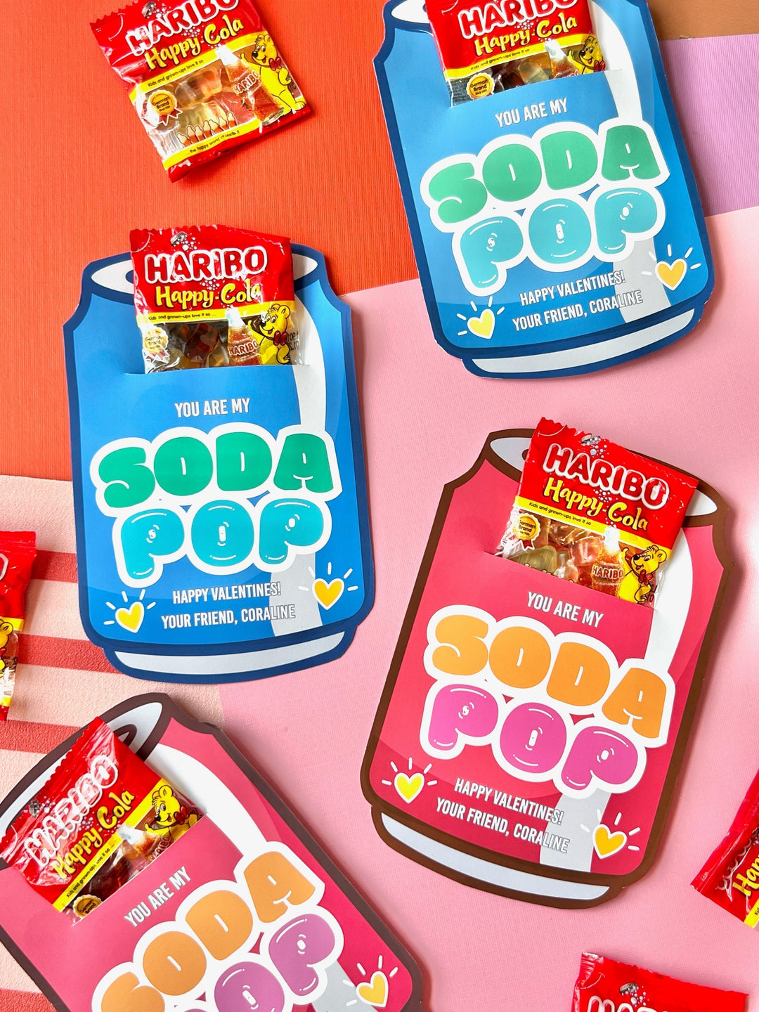 DIY Soda Pop Valentine's Day Cards for Kids