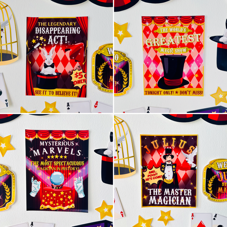 Magic Show Posters Bundle Printable Kit
