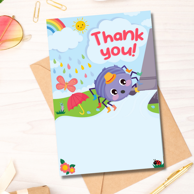 Incy Wincy Spider Thank You Card