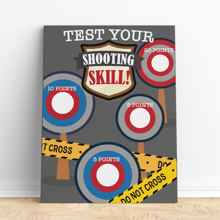 Detective Training Academy Toss Game | Spy Party, Secret Agent Party, Murder Mystery Party, Party Toss Game, Test your shooting skill