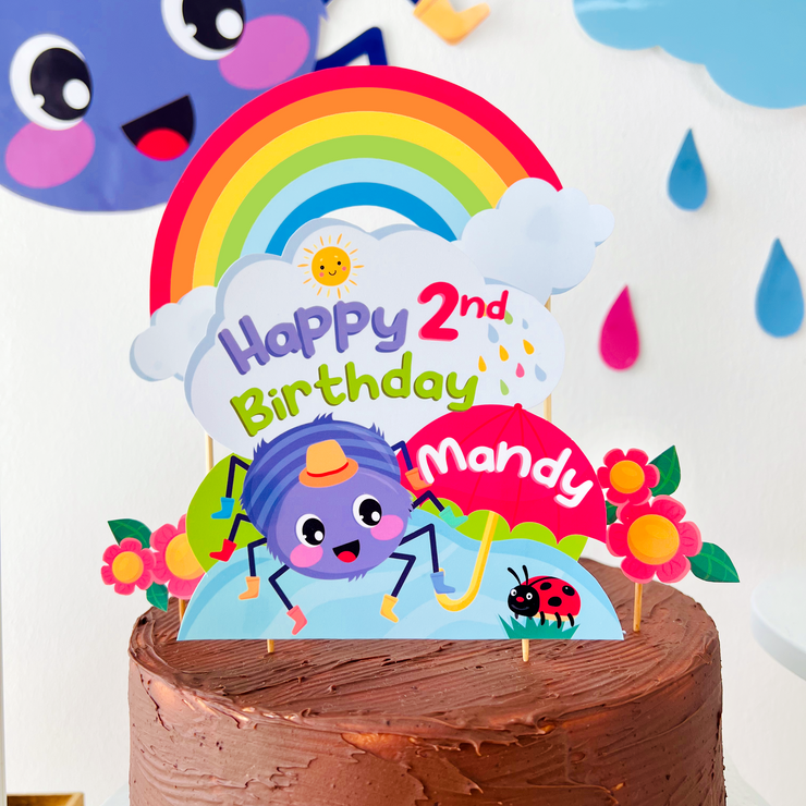 Incy Wincy Spider Cake Topper