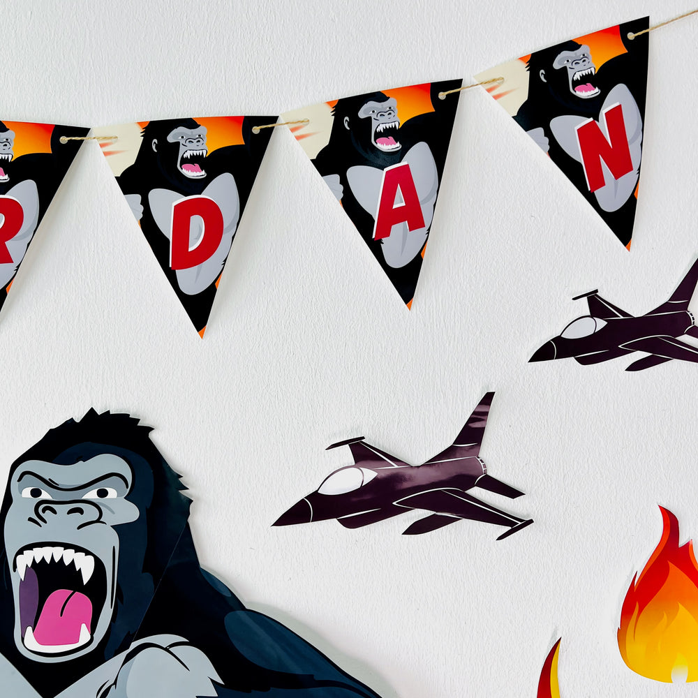 King Kong Birthday Banner