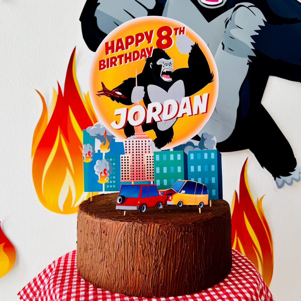 King Kong Birthday Cake Topper