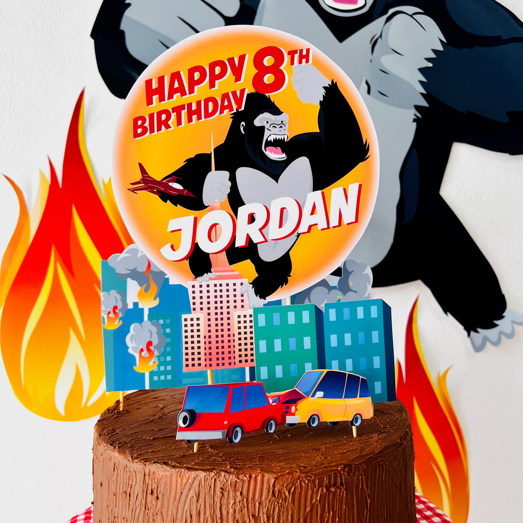King Kong Birthday Cake Topper