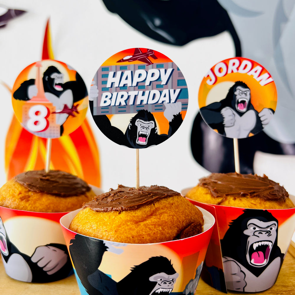 King Kong Cupcake Toppers