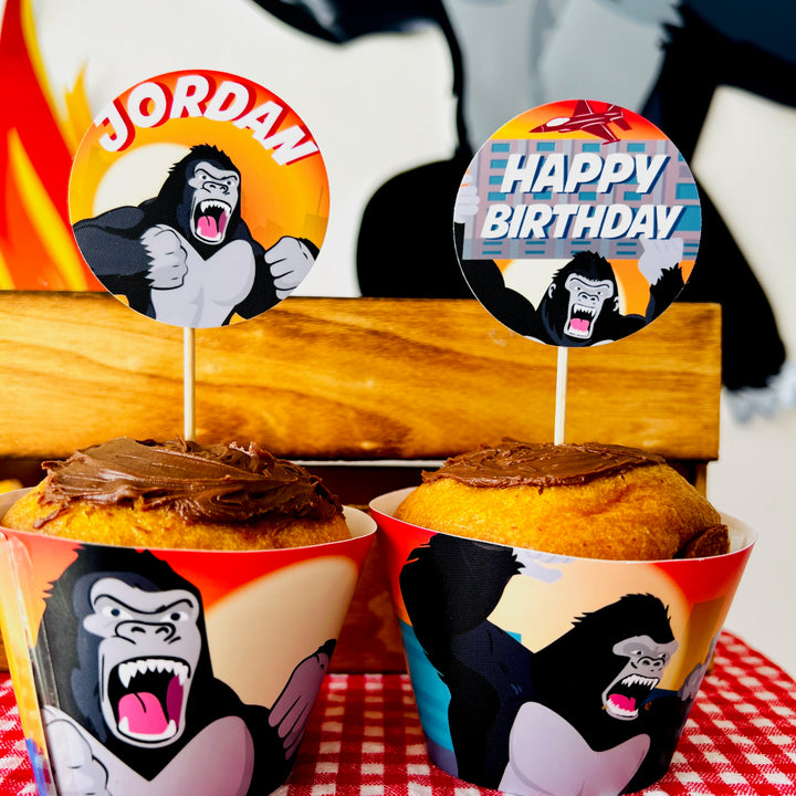 King Kong Cupcake Toppers