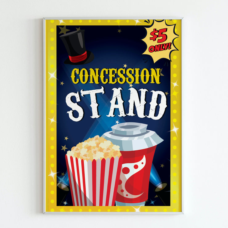 Magic Show Party Concession Stand Sign