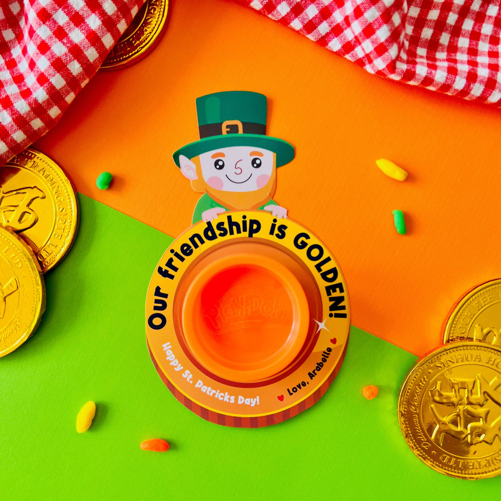 St Patricks Day Gift for Kids, Play Doh Card for Classroom Gift, Play Dough Gift Card | St Paddy Day School Party Favor | Daycare Gift, Preschool Gift for St Pattys Day | Play Dough Card, Play Doh Gift Card | Small Gift for Children, Kids, Play Doh, Play Dough | St Patricks Day Treats, Party Favors