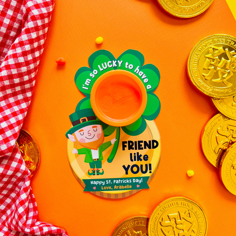 St Patricks Day Gift for Kids, Play Doh Card for Classroom Gift, Play Dough Gift Card | St Paddy Day School Party Favor | Daycare Gift, Preschool Gift for St Pattys Day | Play Dough Card, Play Doh Gift Card | Small Gift for Children, Kids, Play Doh, Play Dough | St Patricks Day Treats, Party Favors