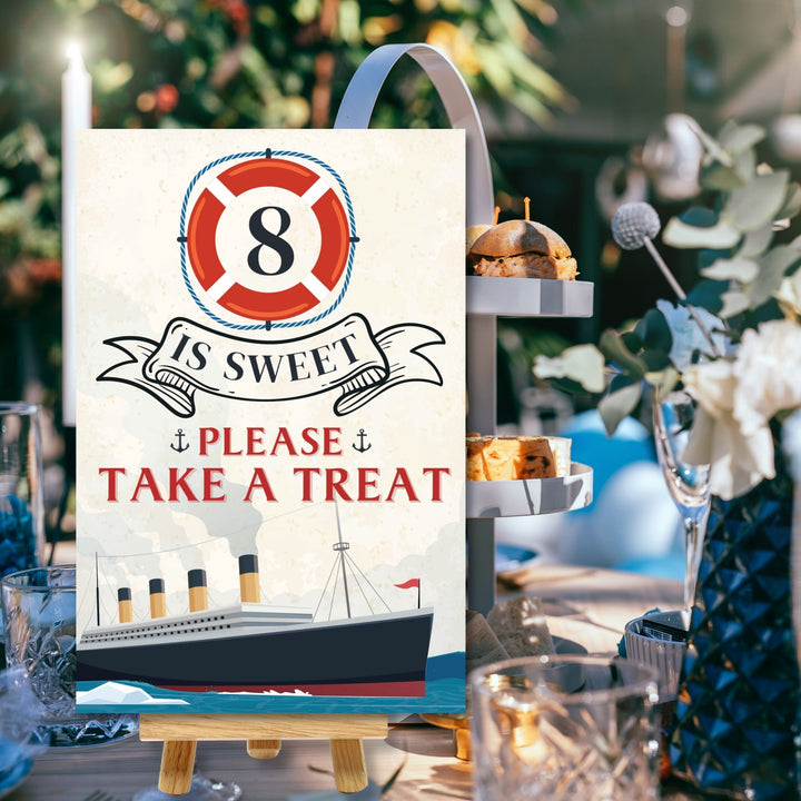 Titanic treats sign printable dessert table decoration