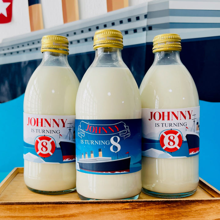 Titanic water bottle wrappers printable