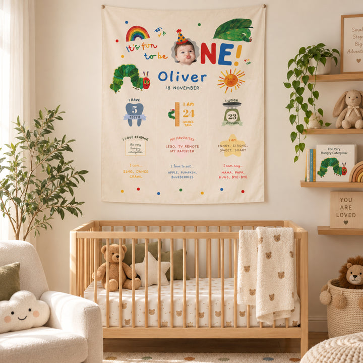 Hungry Caterpillar Milestones Tapestry