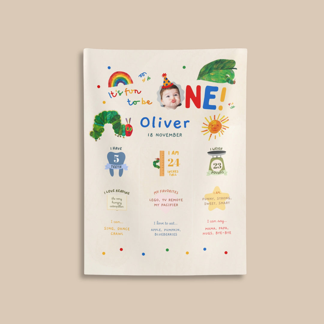 Hungry Caterpillar Milestones Tapestry