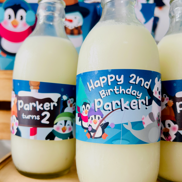 Penguin Wonderland Bottle Wrappers