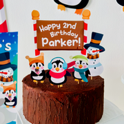 Penguin Wonderland Cake Topper