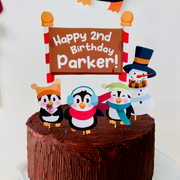 Penguin Wonderland Cake Topper
