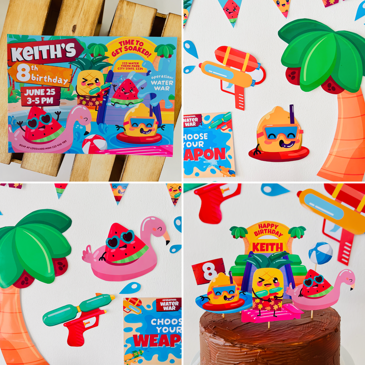 Water Park Party Decorations Kit