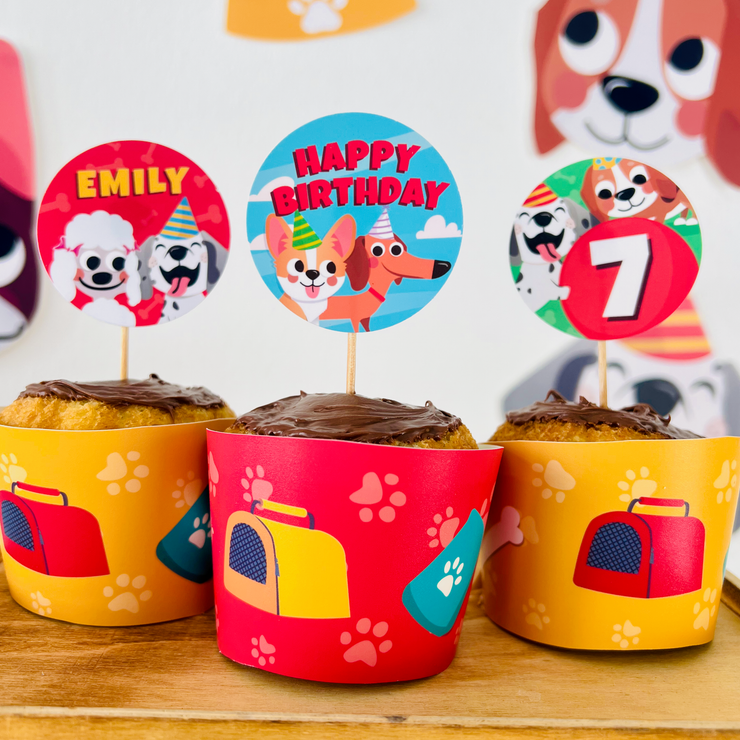 Puppy Dogs Cupcake Toppers