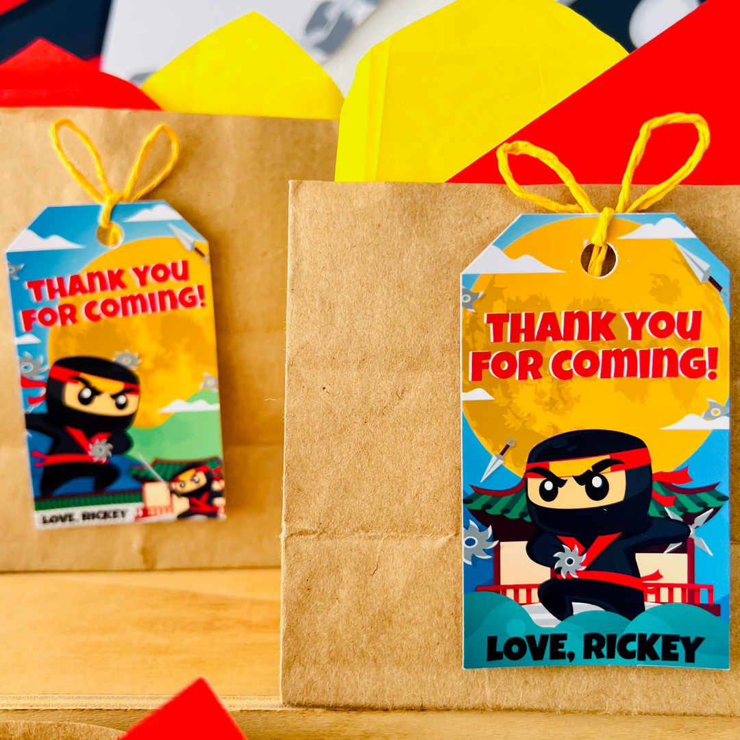 Gift Note Ninja Ninja Gift Tags | Pigsy Party Decoration – PigsyParty