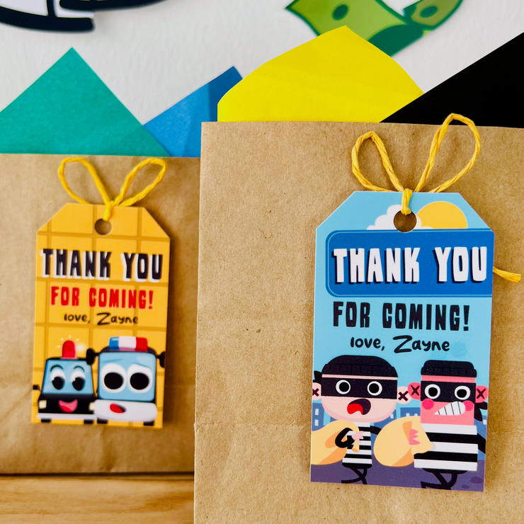 Police Patrol Gift Tags