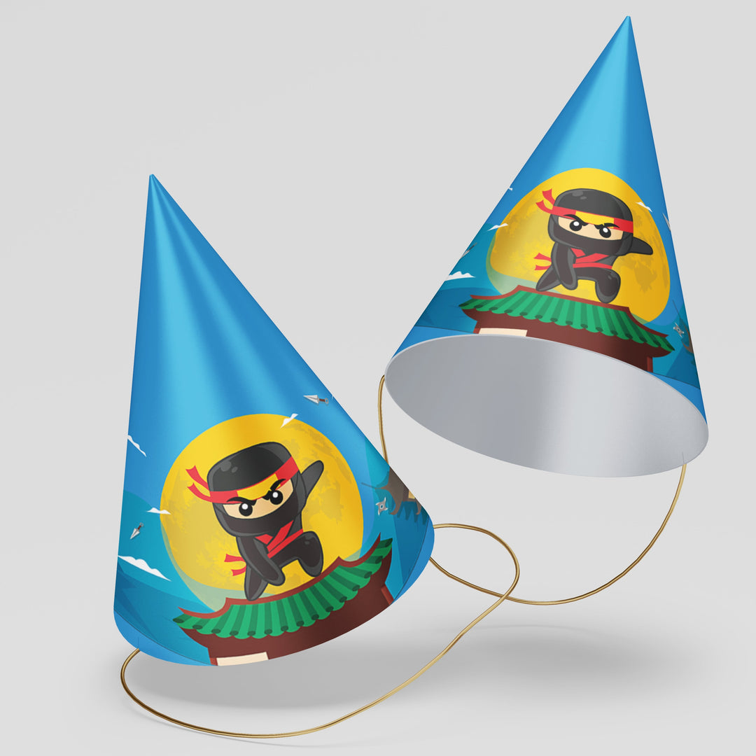 Ninja Party Hats Template