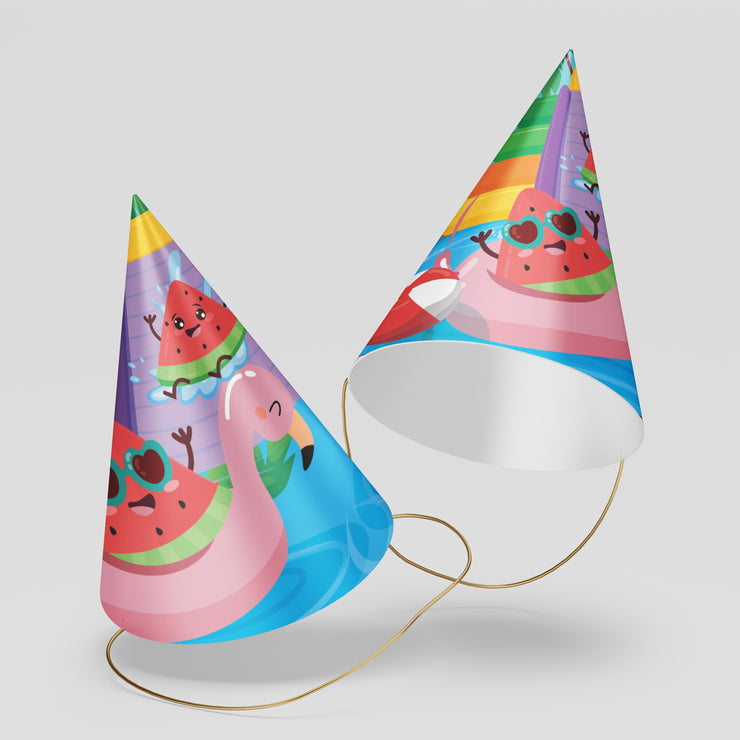 Water Park Party Hats Template