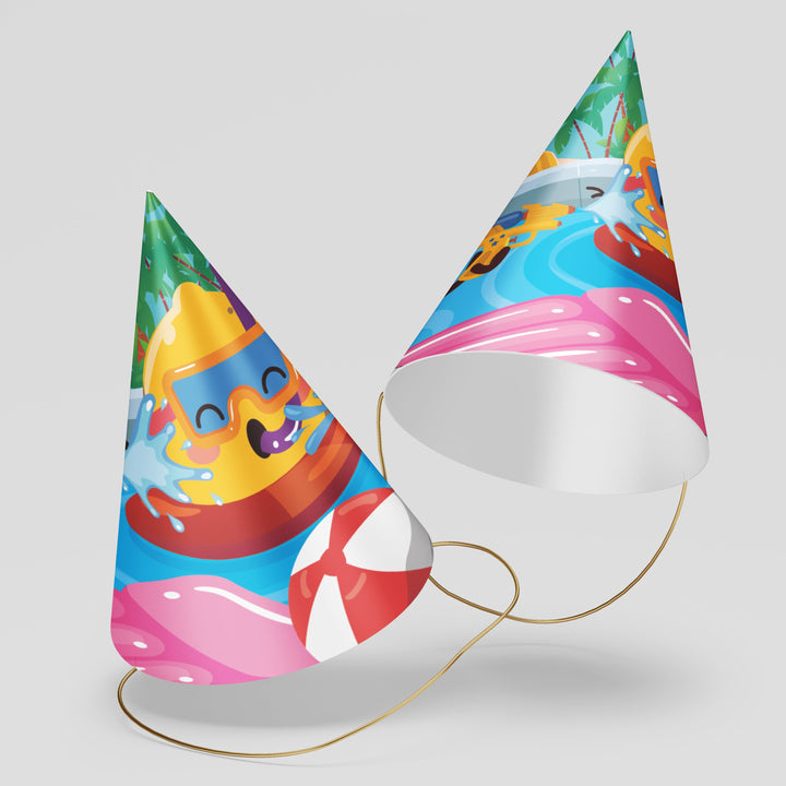 Water Park Party Hats Template