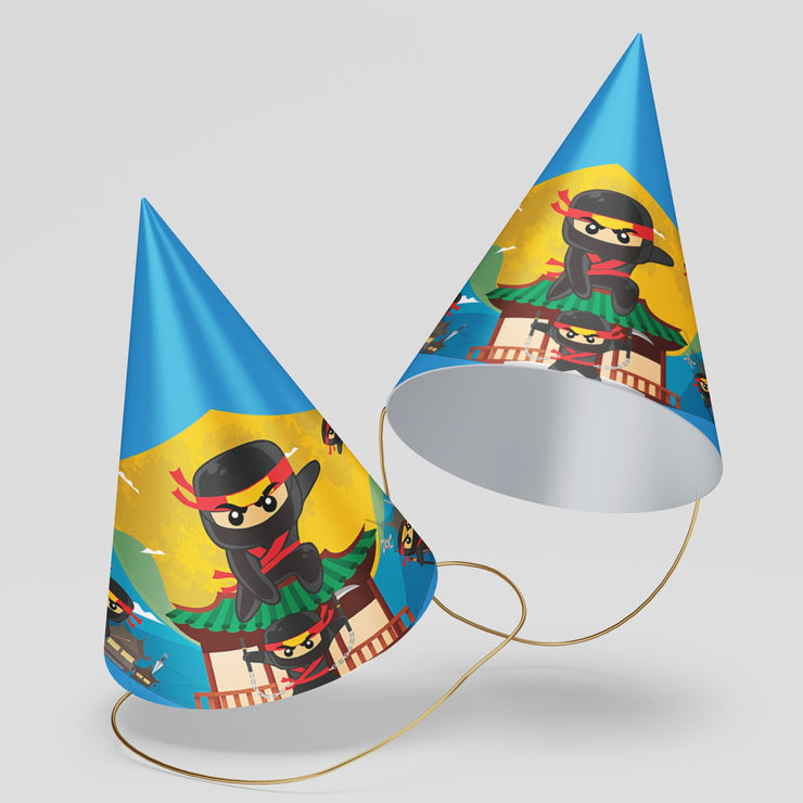 Ninja Party Hats Template