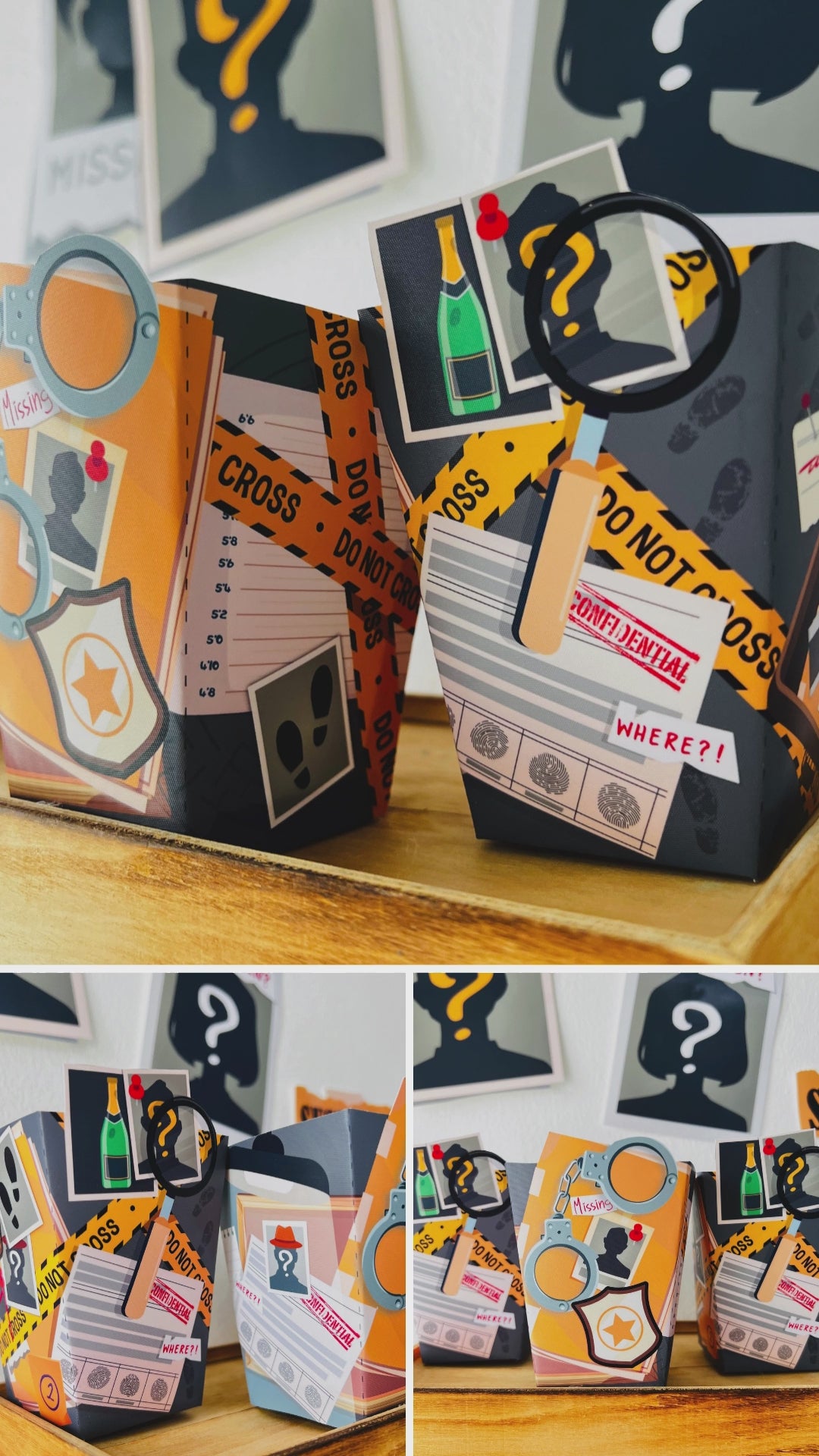 Detective Party Favor Boxes