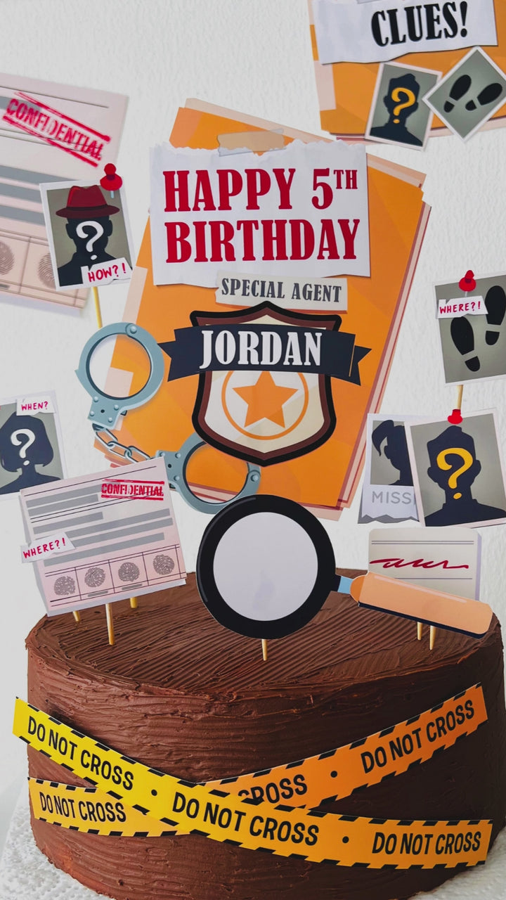 Detective Cake Topper