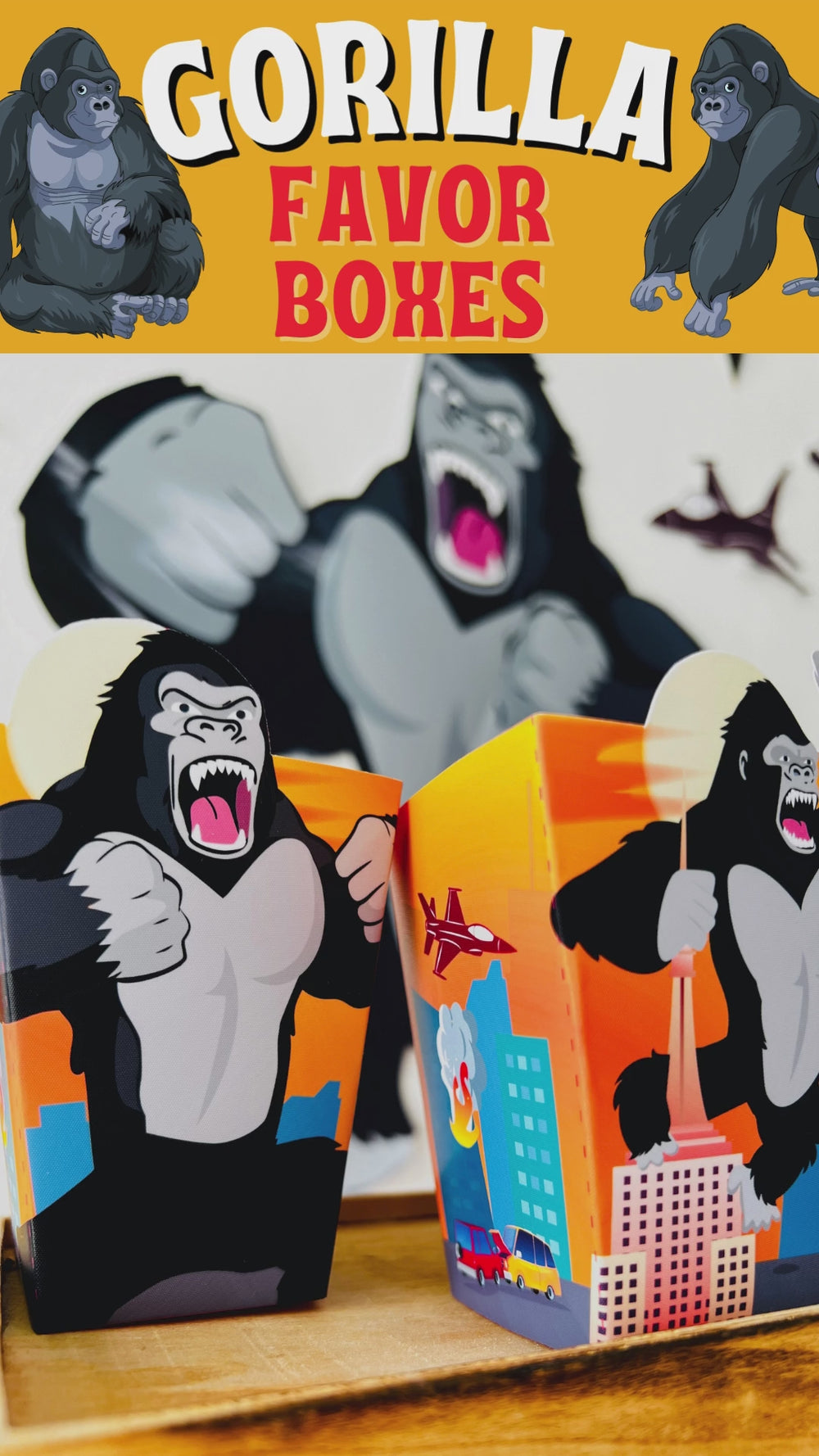 King Kong Party Favor Boxes