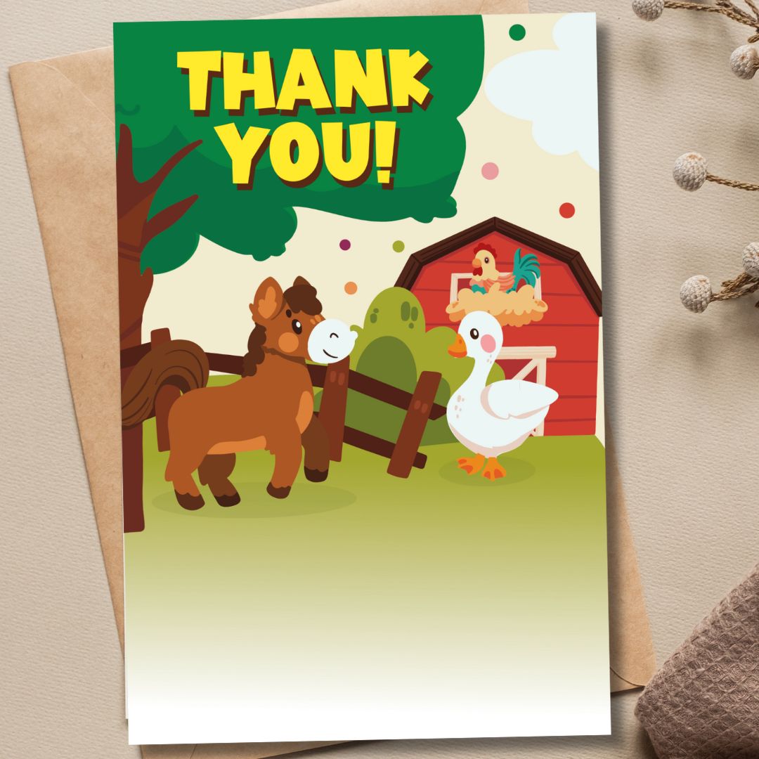 Animal Farm Thank You Card