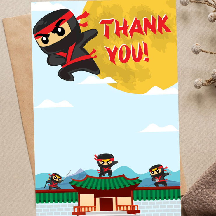 Ninja Thank You Card