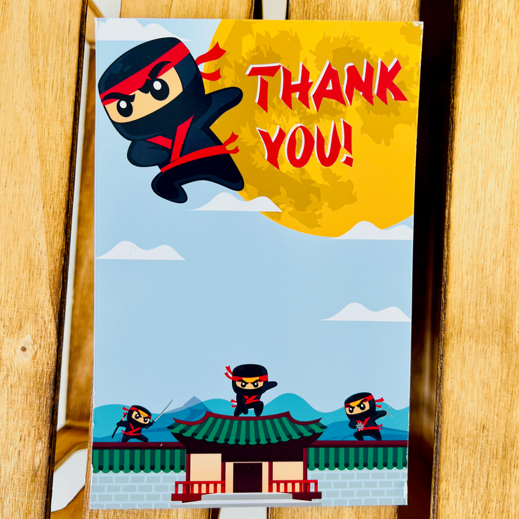 Ninja Thank You Card