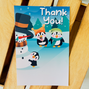 Penguin Wonderland Thank You Card