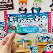 Penguin Wonderland Ticket Invitation