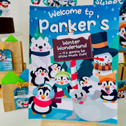 Penguin Wonderland Welcome Sign