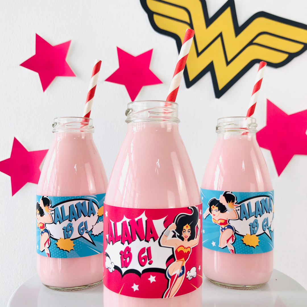 Wonder Woman Bottle Wrappers