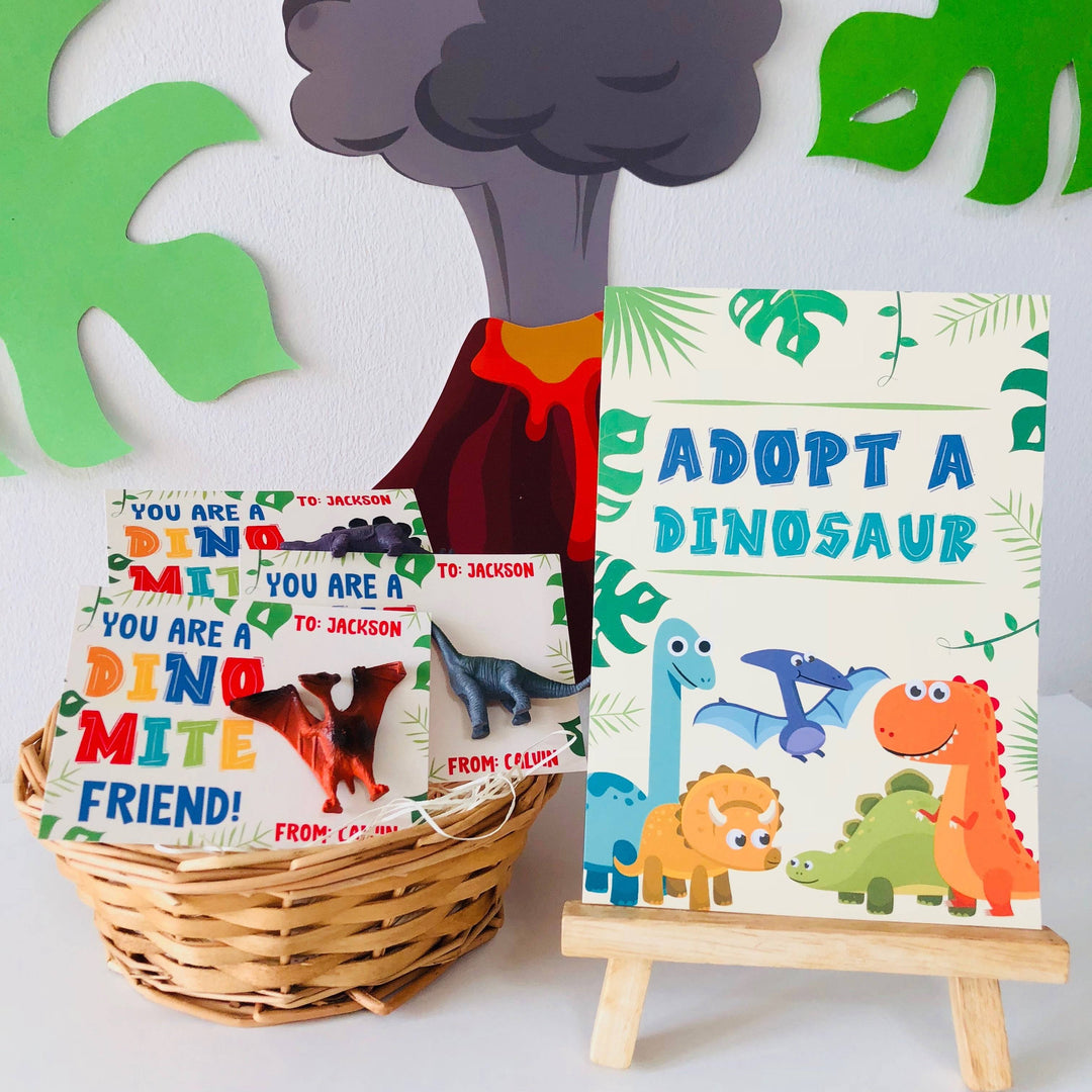 Adopt a Dinosaur Party Favors and Sign | Pigsy Party Decoration – PigsyParty adopt-a-dinosaur-littlehaloj