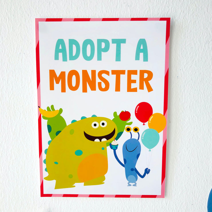 Adopt a Monster Printable