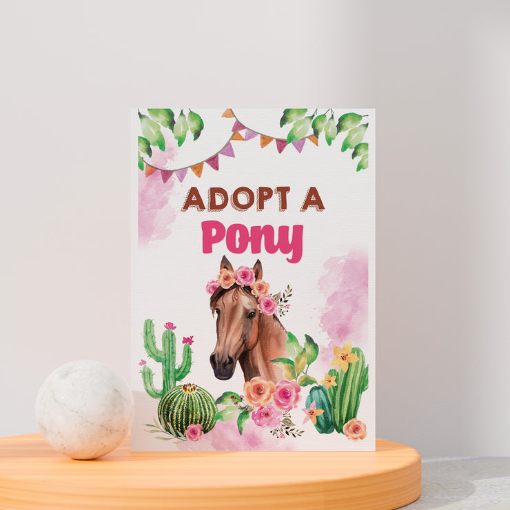 Adopt a Pony Sign