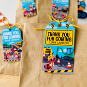 Ants Construction Trucks Gift Tags