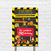 Ants Construction Trucks Yard Sign