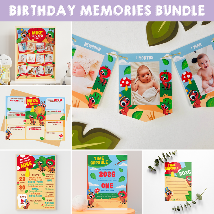 Ants Go Marching Birthday Party Memories Bundle