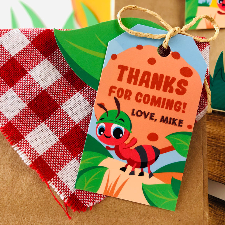 Ants Go Marching Favor Tags