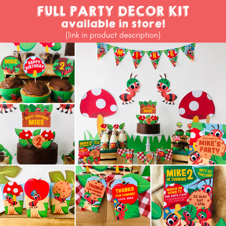 Ants Go Marching Party Decor Kit