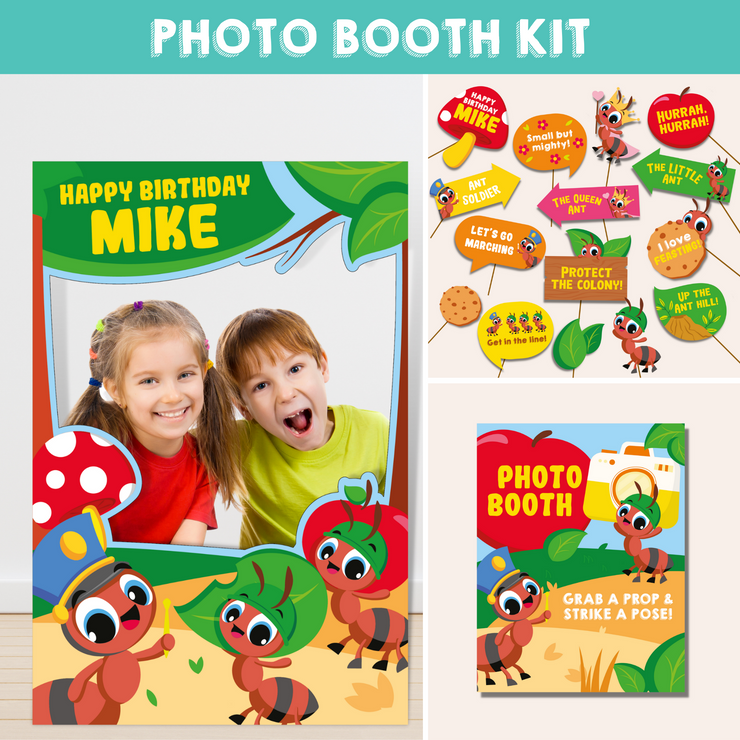 Ants Go Marching Party Photo Booth Kit