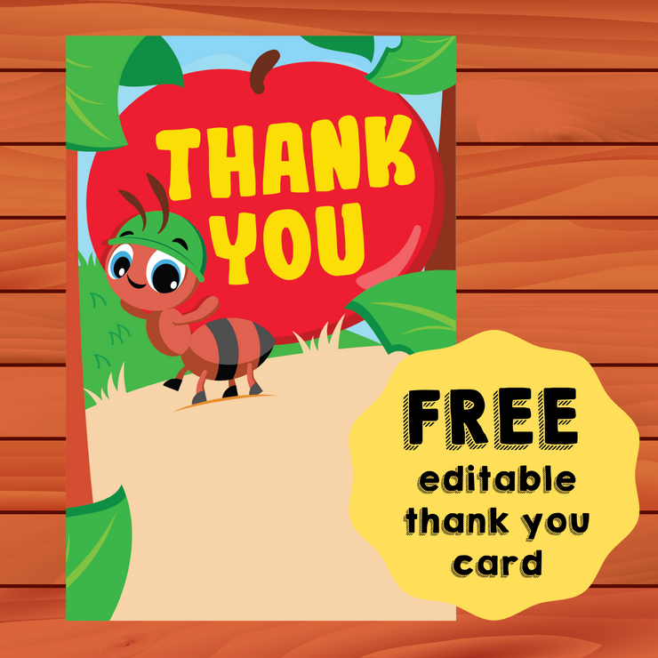 Ants Go Marching Thank You Card