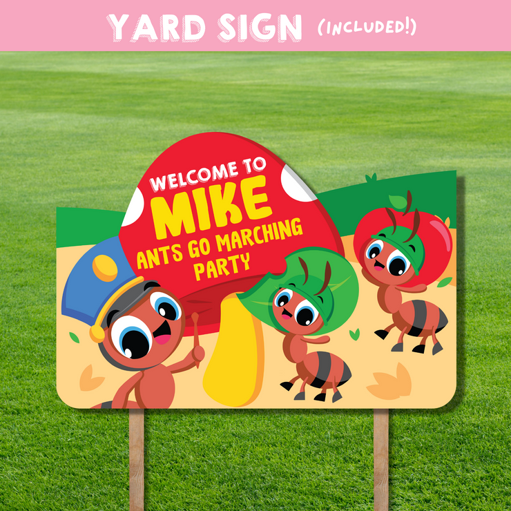 Ants Go Marching Yard Sign