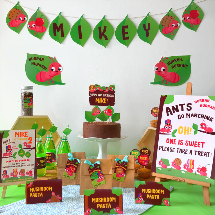 Ants go Marching Birthday Party Printable